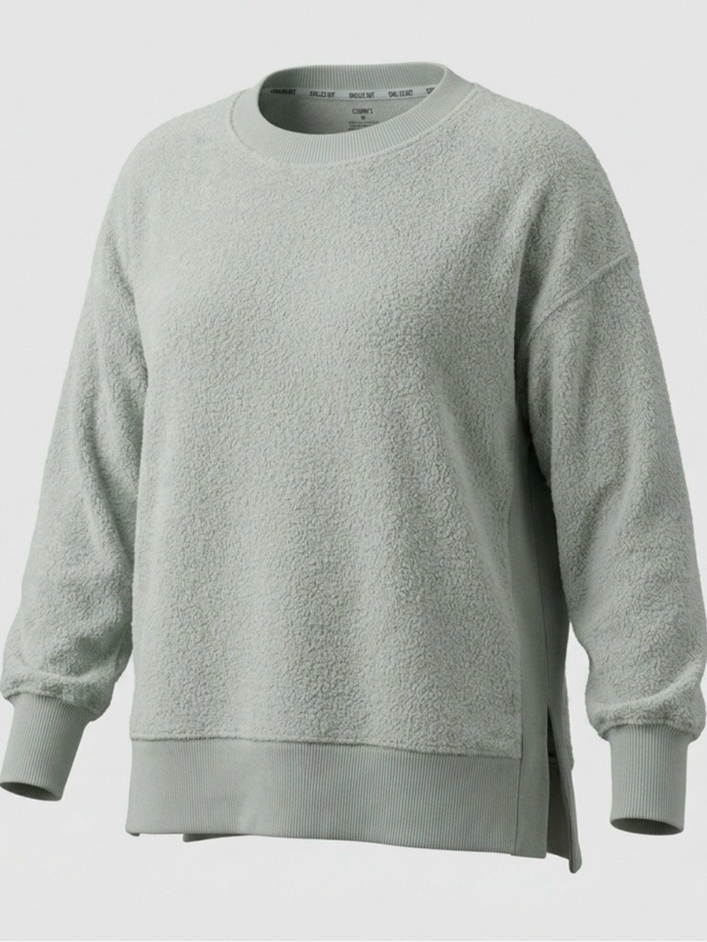 aerie Chilled Out Textured Crewneck Sweatshirt - Mint Sage Green